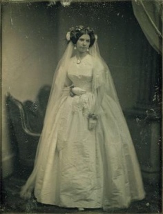Victorian wedding dress photo